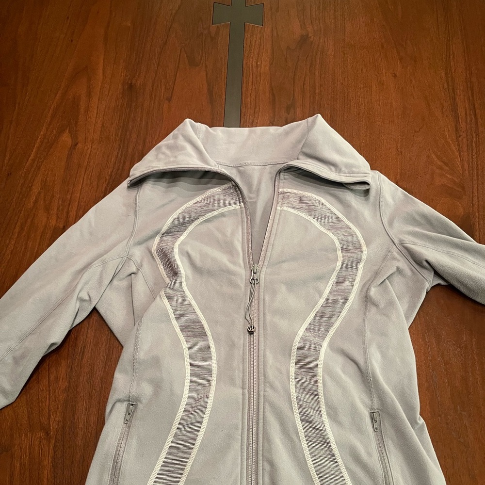 Lululemon Athletica light gray jacket